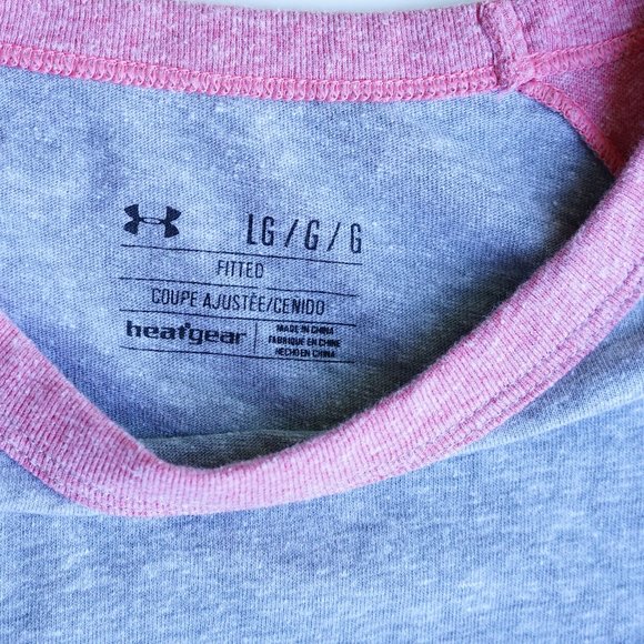 UA HeatGear 3/4 Length Sleeve Baseball T-shirt - Picture 4 of 12